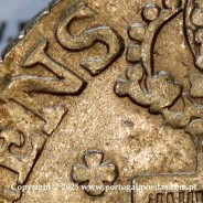 Cruzado Novo prata 1808 D. João Príncipe Regente, 480 Réis, Eixo Vertical, coroa média de 31 pérolas, diadema losango 1 ponto