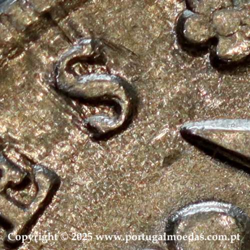 Portugal, silver coin of Cruzado Novo 1808 D. João Prince Regent,  tall and narrow crown with 44 pearls, diamond diadem 2 points