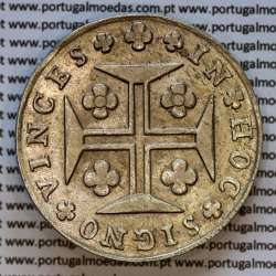 Cruzado Novo prata 1808 D. João Príncipe Regente, 480 Reis prata 1808, coroa alta com 44 pérolas, diadema losango 2 pontos