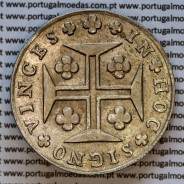 Portugal, silver coin of Cruzado Novo 1808 D. João Prince Regent,  tall and narrow crown with 44 pearls, diamond diadem 2 points