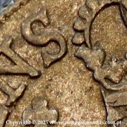 Portugal, silver coin of Cruzado Novo 1808 D. João Prince Regent,  tall and narrow crown with 44 pearls, diamond diadem 2 points