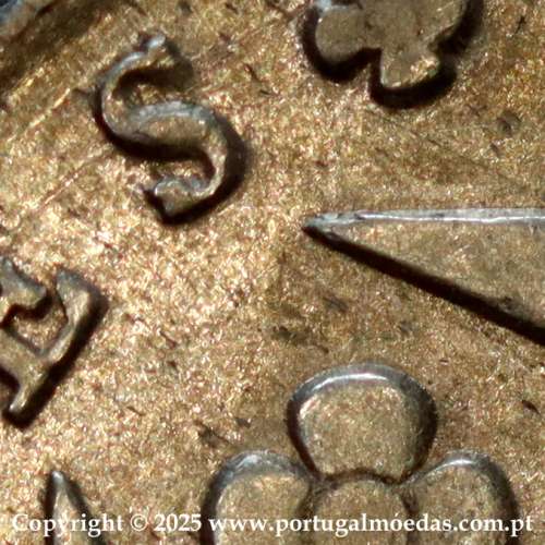 Portugal, silver coin of Cruzado Novo 1808 D. João Prince Regent,  tall and narrow crown with 44 pearls, diamond diadem 2 points