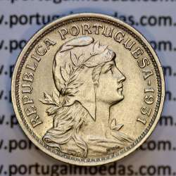 50 Centavos 1931 Alpaca, $50 Centavos 1931 Republica Portuguesa, (Bela), World Coins Portugal KM 577