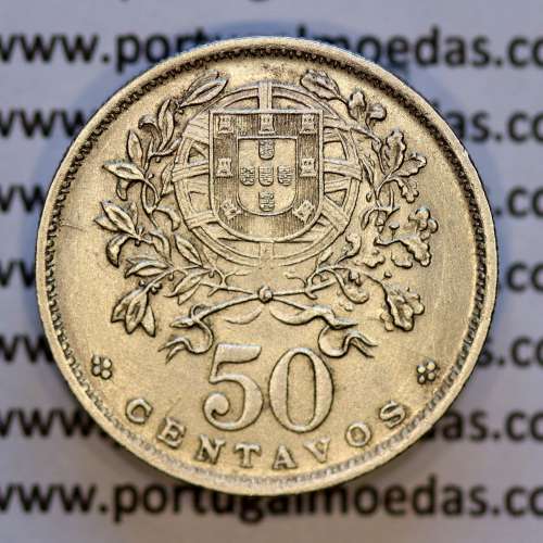 50 Centavos 1931 Alpaca, $50 Centavos 1931 Republica Portuguesa, (Bela), World Coins Portugal KM 577