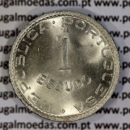 1 Escudo 1949 Alpaca of Cape Verde, 1 escudo Nickel brass 1949, former Portuguese colony, (UNC), World Coins Cape Verde KM7