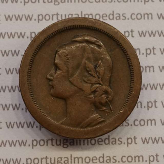 MOEDA DE VINTE CENTAVOS (20 CENTAVOS) BRONZE 1924 MBC