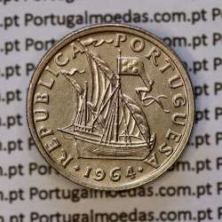 Portugal, coin of 5 Escudos 1964, 5$00 Escudos 1964 Copper-Nickel Portuguese Republic, (AU), World Coins Portugal KM 591