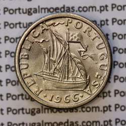 Portugal, coin of 5 Escudos 1966, 5$00 Escudos 1966 Copper-Nickel Portuguese Republic, (BU/UNC), World Coins Portugal KM 591