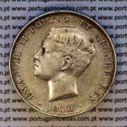 Portugal, silver coin 500 réis 1910 of D. Manuel II, Marquês de Pombal Commemorative, (VF+), World Coins Portugal KM 557