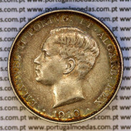 Portugal, silver coin of 500 réis 1910 D. Manuel II, commemorative of the Peninsular War, (VF+/XF), World Coins Portugal KM 556
