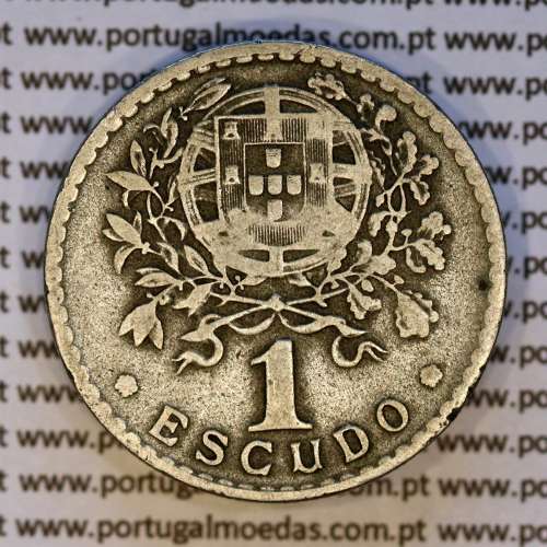 1 Escudo 1935 Alpaca, 1$00 1935 alpaca Republica Portuguesa, World Coins Portugal KM 578 B5b