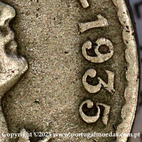 Portugal, 1 Escudo 1935 Copper-Nickel, 1$00 1935 alpaca, Key Date of the serie 1 Escudo, B6d