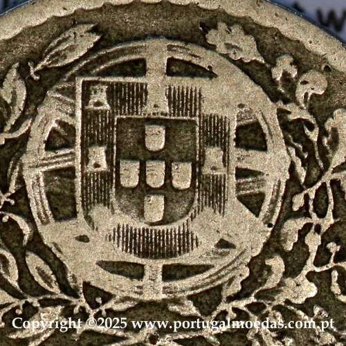 Portugal, 1 Escudo 1935 Copper-Nickel, 1$00 1935 alpaca, Key Date of the serie 1 Escudo, B6f