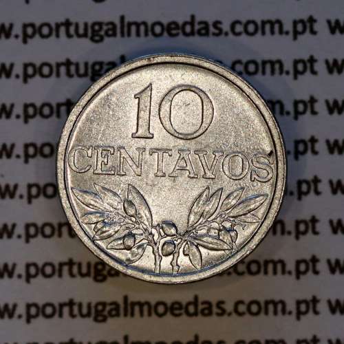 Portugal, aluminum coin of 10 centavos 1971 Portuguese Republic, (XF), World Coins Portugal KM 594