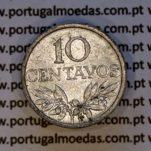 Portugal, aluminum coin of 10 centavos 1971 Portuguese Republic, (VF), World Coins Portugal KM 594