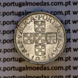 Portugal, aluminum coin of 10 centavos 1971 Portuguese Republic, (VF), World Coins Portugal KM 594