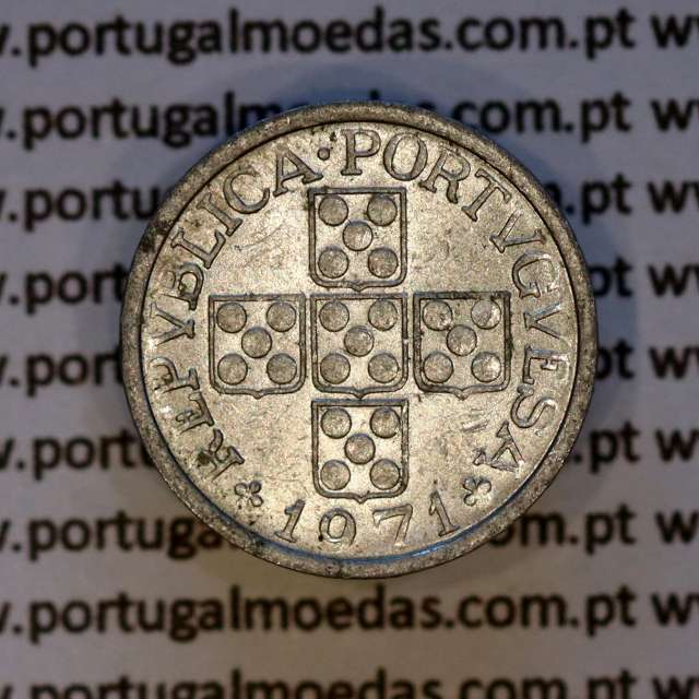 10 centavos 1971 alumínio Republica Portuguesa, (MBC), World Coins Portugal KM 594