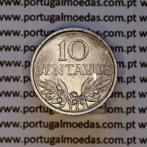 Portugal, aluminum coin of 10 centavos 1973 Portuguese Republic, (UNC), World Coins Portugal KM 594