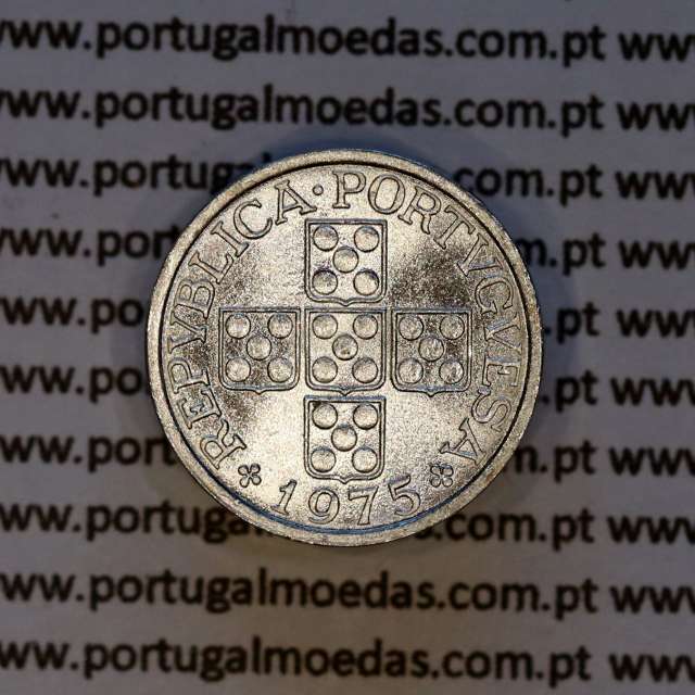 Portugal, aluminum coin of 10 centavos 1975 Portuguese Republic, (UNC), World Coins Portugal KM 594