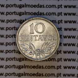 Portugal, aluminum coin of 10 centavos 1975 Portuguese Republic, (XF), World Coins Portugal KM 594