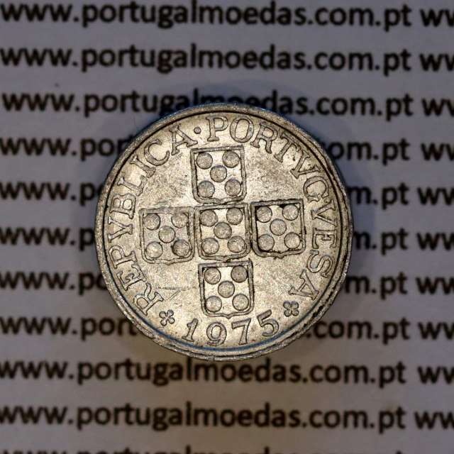10 centavos 1975 alumínio Republica Portuguesa, (MBC), World Coins Portugal KM 594