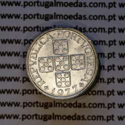 Portugal, aluminum coin of 10 centavos 1977 Portuguese Republic, (XF), World Coins Portugal KM 594