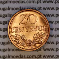 20 centavos 1969 bronze Republica Portuguesa, (Soberba), World Coins Portugal KM 595