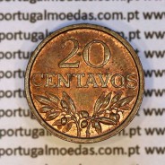 20 centavos 1969 bronze Republica Portuguesa, (Bela), World Coins Portugal KM 595