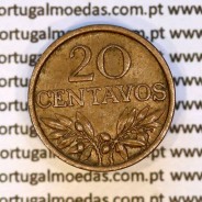 Portugal, bronze coin of 20 centavos 1969 Portuguese Republic, (VF), World Coins Portugal KM 595
