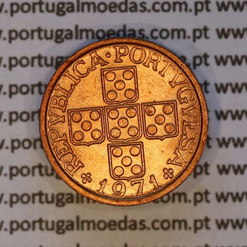 20 centavos 1971 bronze Republica Portuguesa, (Soberba), World Coins Portugal KM 595