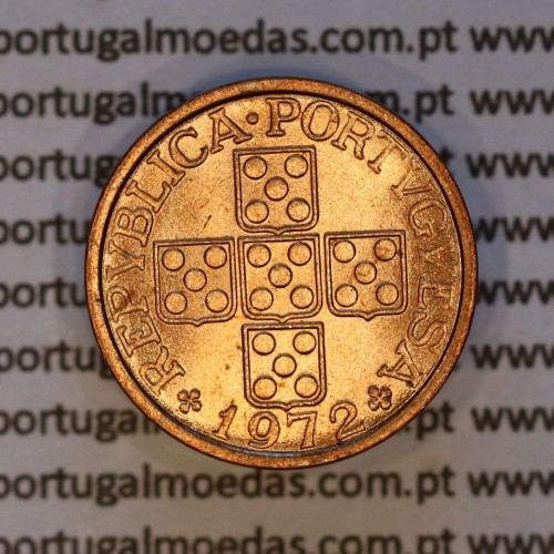 20 centavos 1972 bronze Republica Portuguesa, (Soberba), World Coins Portugal KM 595