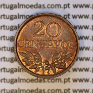 20 centavos 1972 bronze Republica Portuguesa, (Bela), World Coins Portugal KM 595