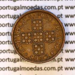 20 centavos 1973 bronze Republica Portuguesa, (MBC), World Coins Portugal KM 595