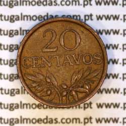 20 centavos 1973 bronze Republica Portuguesa, (MBC), World Coins Portugal KM 595