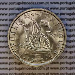 10$00 escudos 1972 níquel, 10 Escudos 1972 cuproníquel, Legenda no bordo normal (A), (Bela/Soberba), World Coins Portugal KM 600