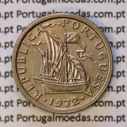 Portugal, coin of 5 Escudos 1972, 5$00 Escudos 1972 Copper-Nickel Portuguese Republic, (XF/AU), World Coins Portugal KM 591
