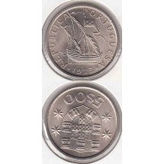 Portugal, coin of 5 Escudos 1973, 5$00 Escudos 1973 Copper-Nickel Portuguese Republic, World Coins Portugal KM 591