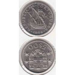 5$00 escudos 1978 cupro-níquel, 5 Escudos 1978 cuproníquel da República Portuguesa,World Coins Portugal KM 591