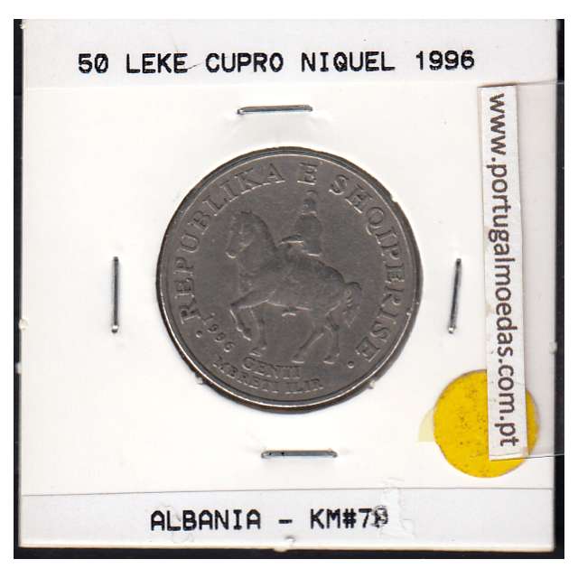 coin 50 Leke 1996 Copper-nickel of the Albania, World Coins Albania KM 79