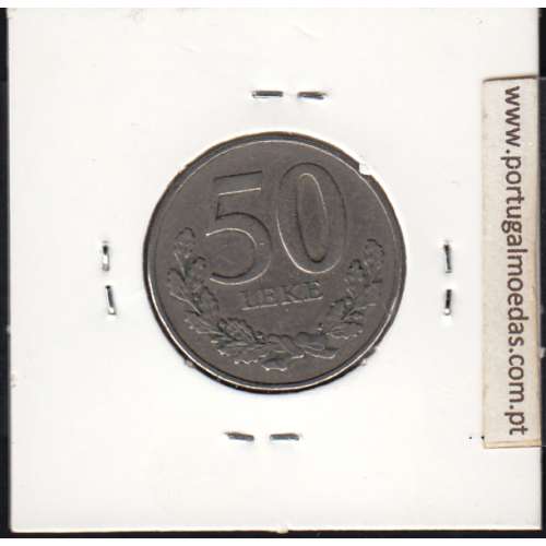 coin 50 Leke 1996 Copper-nickel of the Albania, World Coins Albania KM 79
