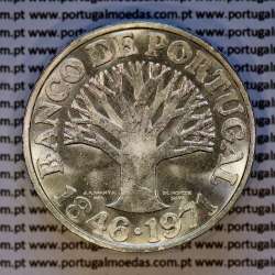 Portugal, silver coin of 50 escudos 1971 of Banco de Portugal, edge inscription normal, (AU), World Coins Portugal KM 601