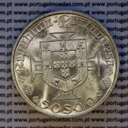 50$00 Escudos 1969 Vasco da Gama, 50 Escudos 1969 prata Vasco da Gama, Legenda bordo normal, (Bela/Soberba), KM598