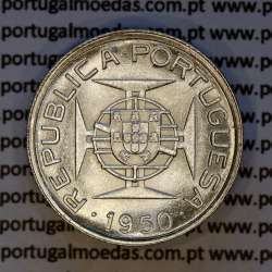 Moçambique, 2$50 escudos 1950 Prata, 2.50 Escudos 1950 prata Ex-Colónia de Moçambique, (Soberba), World Coins Mozambique KM 68