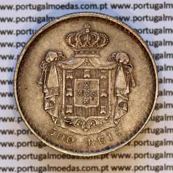 Portugal, silver coin of 500 réis 1843 of D. Maria II, Silver 5 Tostões of 1843, (AU), World Coins Portugal KM 471b