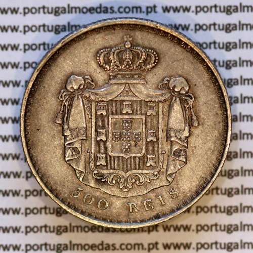500 réis 1843 prata D. Maria II, 5 Tostões prata 1843, (Bela), World Coins Portugal KM 471b