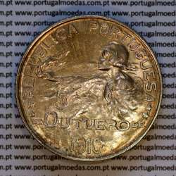 1 Escudo 5 Outubro 1910 em prata, 1 escudo 1914 prata da comemoração da Implantação da República, World Coins Portugal KM 560 1 Escudo 5 Outubro 1910 em prata, 1 escudo 1914 prata da comemoração da Implantação da República, World Coins Portugal KM 560