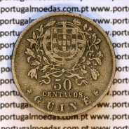 Portuguese Guinea, coin 50 Centavos 1933 alpaca, Former Portuguese colony, (VF-), World Coins Portuguese Guinea KM 4