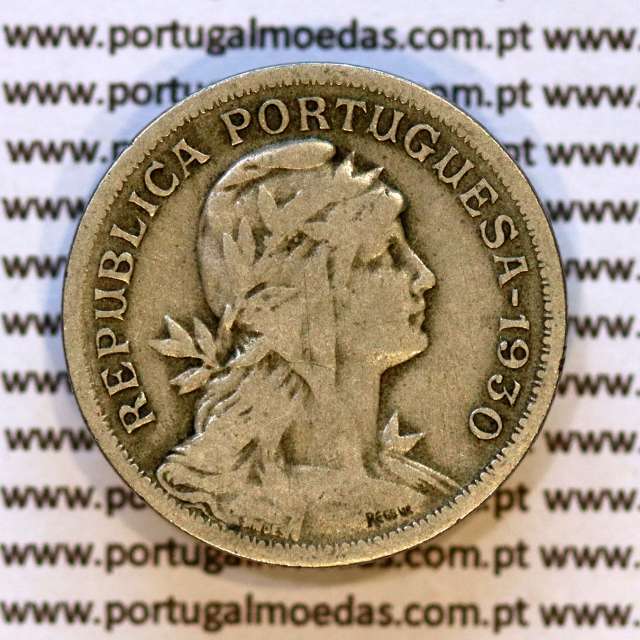 Cape Verde coin 50 Centavos 1930 alpaca, $50 cents alpaca 1930, Former Portuguese colony, (F+), World Coins Cape Verde KM 4