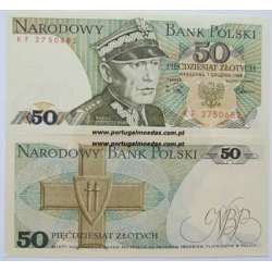 POLÓNIA - NOTA DE 50 ZLOTYCH 1988 ( NÃO CIRCULADA )