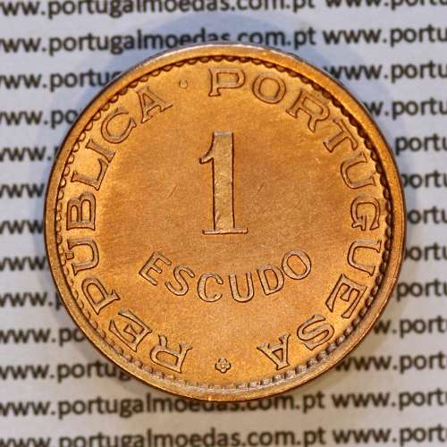 Cabo Verde, 1 Escudo 1968 bronze, "1$00" escudo bronze 1968, Ex-Colónia de Cabo verde, (Bela), World Coins Cape Verde KM 8 02